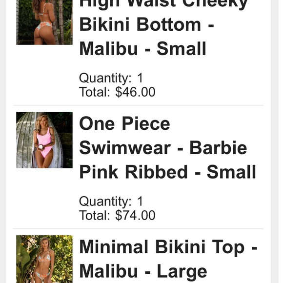 COPY - Kulani kini’s one piece ribbed swimsuit on Barbie Pink NWOT - Picture 5 of 5
